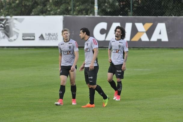 Com Fred em campo, jogadores do Atltico se reapresentaram na tarde desta segunda-feira