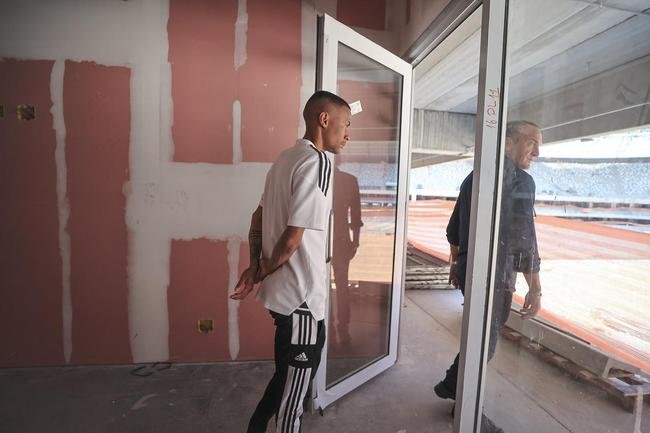 Na manh deste sbado (24/9), jogadores, comisso tcnica e diretoria do Atltico visitaram as obras da Arena MRV, futura casa do Galo.