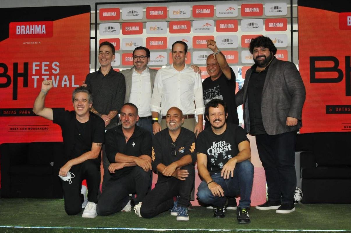 Personalidades no evento que anunciou detalhes da inaugurao da Arena MRV