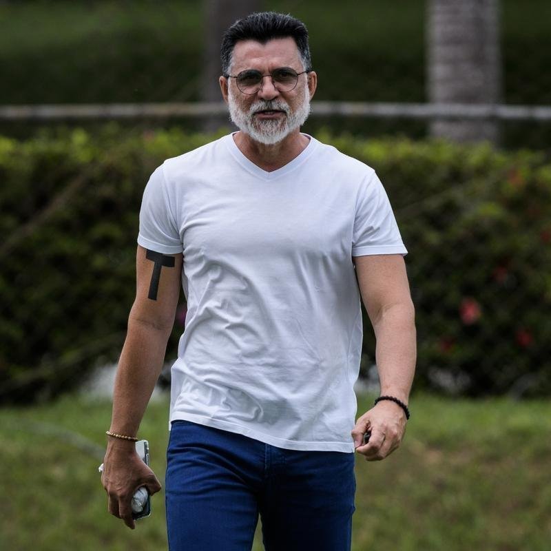 Treino do Cruzeiro nesta segunda-feira, na Toca da Raposa 2, em Belo Horizonte.