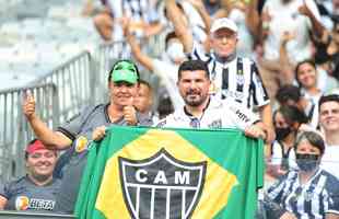 Torcida do Atltico no jogo de ida da final da Copa do Brasil de 2021, contra o Athletico-PR, no Mineiro, em BH