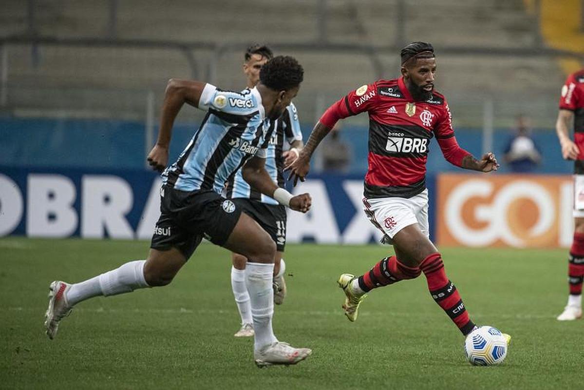 Fotos do jogo entre Grmio e Flamengo, na Arena do Grmio, em Porto Alegre, pela segunda rodada do Campeonato Brasileiro (23/11/2021)