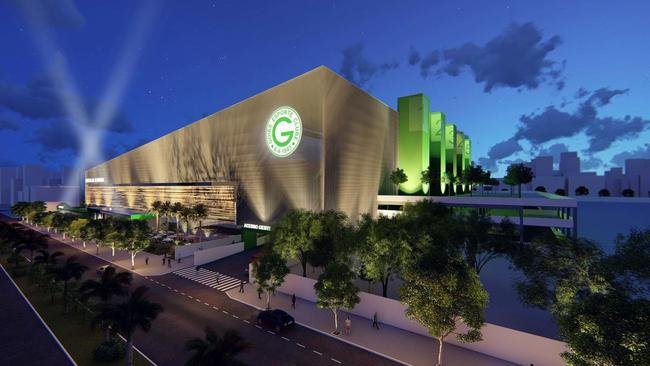 Fotos do projeto de modernizao do estdio da Serrinha