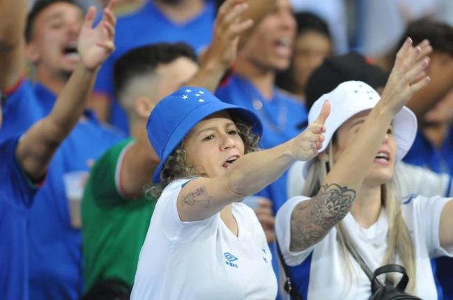 Fotos da torcida do Cruzeiro durante a partida contra o Operrio-PR, no Mineiro, pela 29 rodada da Srie B