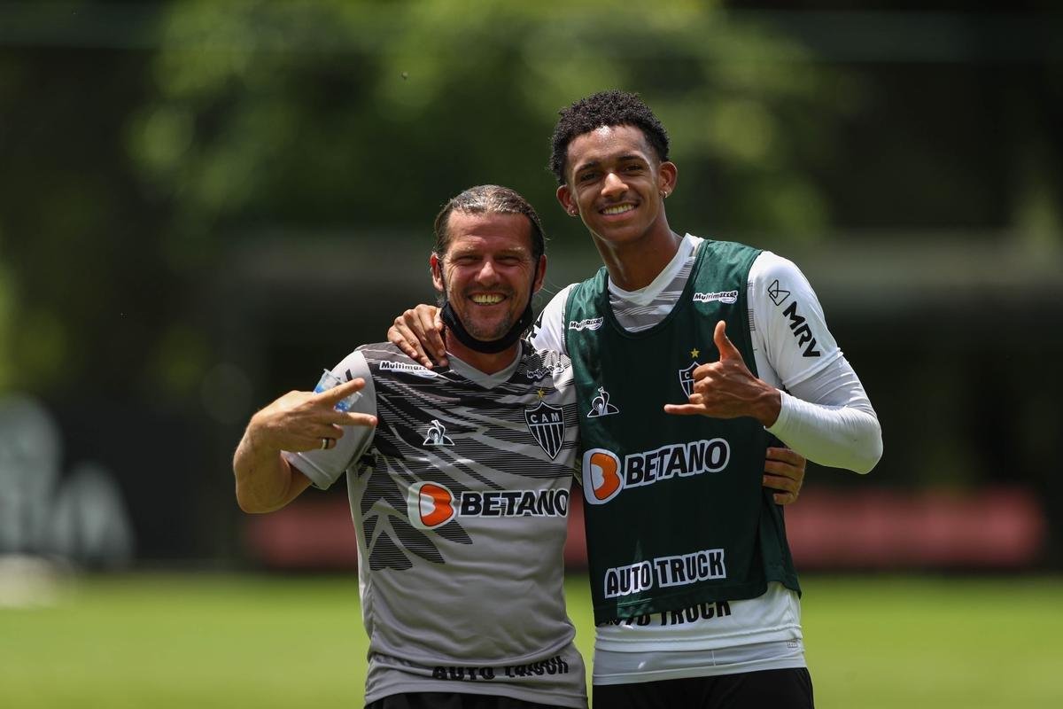 Fotos do treino do Atlético nesta quarta-feira, que contou com Nacho Fernández