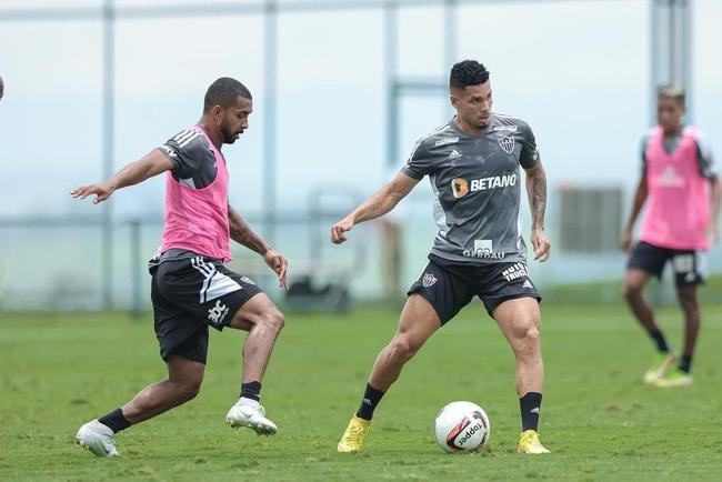 Treino tcnico do Atltico.