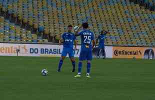 Fotos do treino do Cruzeiro no Maracan antes de jogo de ida da final da Copa do Brasil