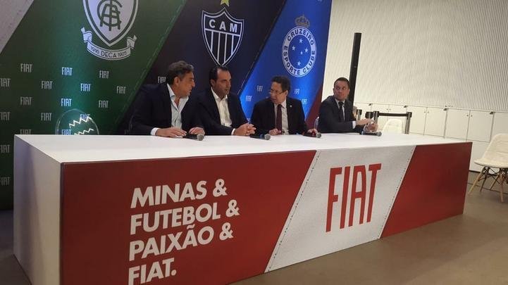 Oficializao do patrocnio da Fiat com os clubes mineiros