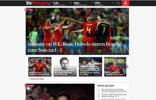 De Morgen (Blgica) - Sensao da Copa do Mundo: Diabos Vermelhos mandam o Brasil para a casa depois de 2 a 1