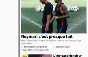 L'quipe traz o destaque de Neymar no PSG