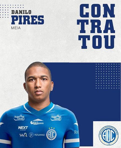 O Confiana anunciou a contratao do volante Danilo Pires, que estava no Nutico
