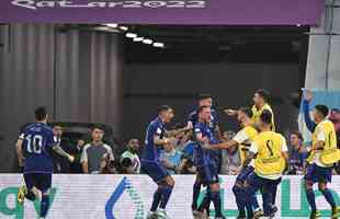 Alexis Mac Allister marcou o primeiro gol da Argentina sobre a Polnia no Estdio 974, em duelo pelo Grupo C da Copa do Mundo