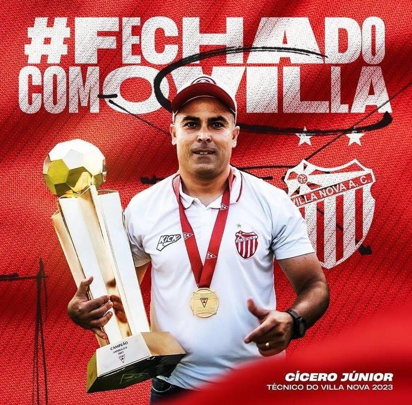 Ccero Jnior comandar o Villa Nova no Estadual de 2023