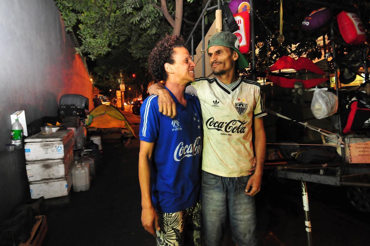 tila e Wanderlcio, que vivem em situao de rua