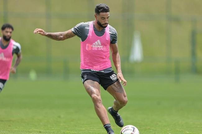 Treino tcnico do Atltico.