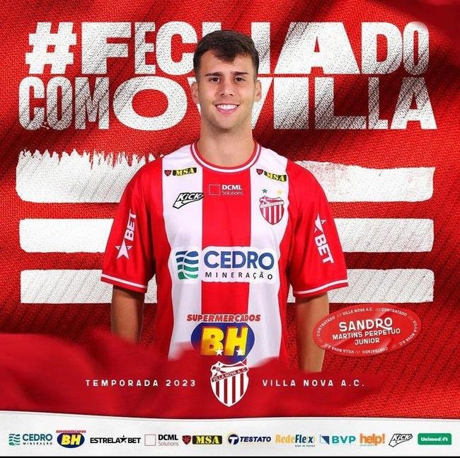 Sandro Perptuo (lateral-direito) - Villa Nova - at o fim do Campeonato Mineiro