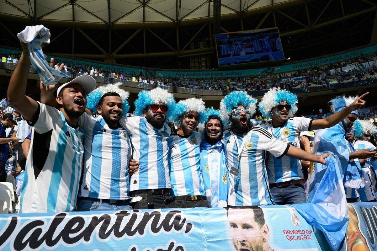 Imagens das torcidas de Argentina e Arbia Saudita na partida pelo Grupo C da Copa do Mundo do Catar 