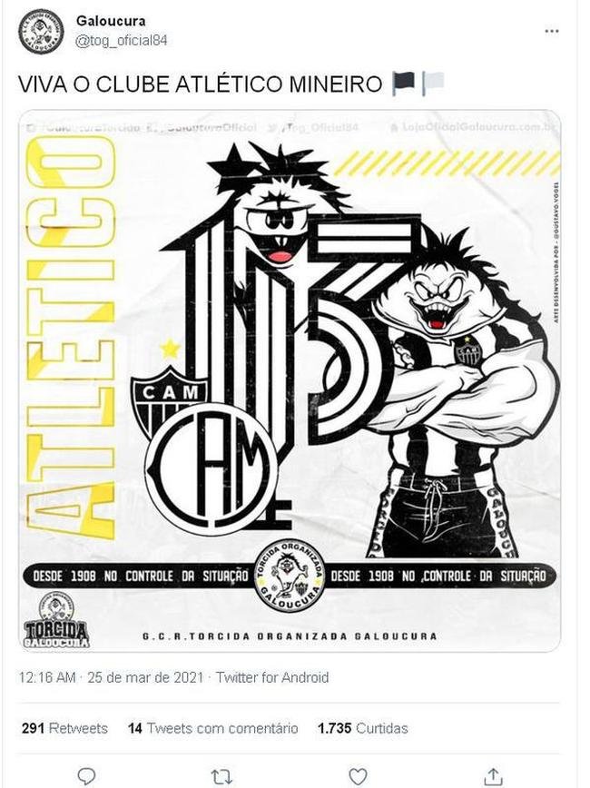 Atltico recebeu mensagens de clubes, jogadores, torcedores e jornalistas