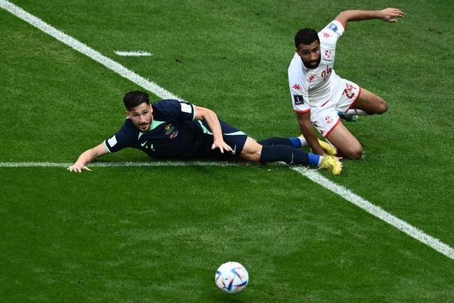 Fotos do jogo entre Tunsia e Austrlia, no Estdio Al Janoub, pela segunda rodada do Grupo D da Copa do Mundo do Catar
