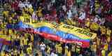 Torcedores do Equador no jogo de abertura da Copa do Mundo