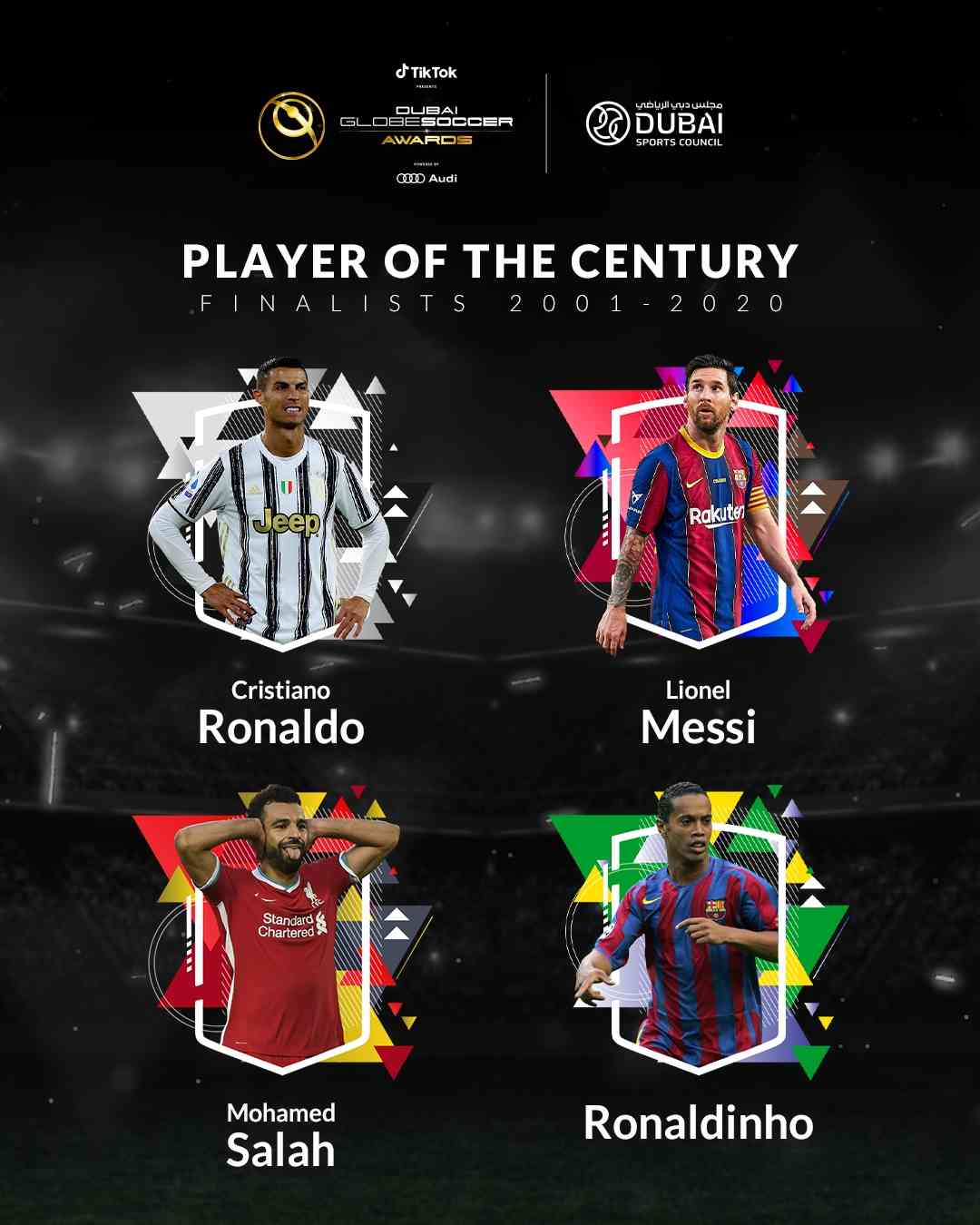 Dominado por CR7 e Messi, Fifa elege melhor jogador do mundo de