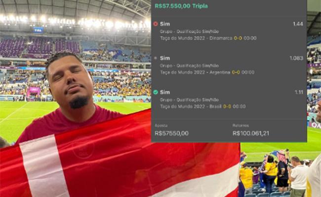 Tylty esteve no estádio e viu a eliminação da Dinamarca de perto