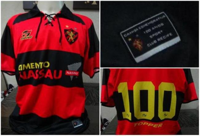 Em 2005, o Sport lanou o modelo dos 100 anos, com gola com cadaro e as etiquetas especiais