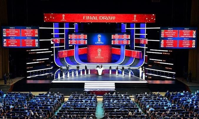 Sorteio em Moscou definiu os adversários da fase de grupos da Copa do Mundo da Rússia em 2018