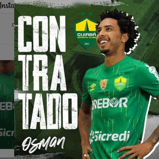 Osman - Cuiab (Ex-Amrica) - Atacante jogou no Amrica em 2016