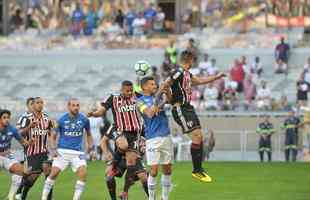 Fotos do jogo entre Cruzeiro e So Paulo