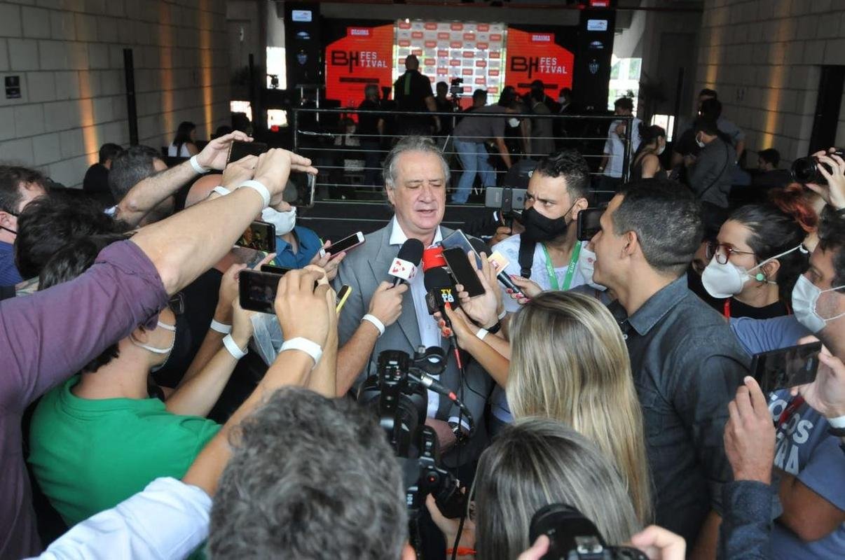 Entrevista do presidente do Atltico, Srgio Coelho, na Arena MRV