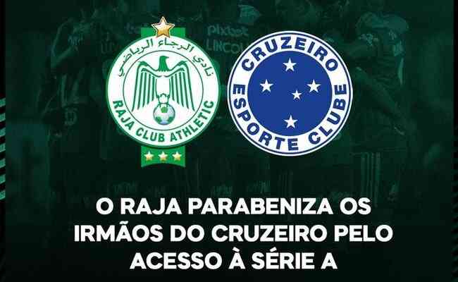 Mensagem do Raja Casablanca ao Cruzeiro