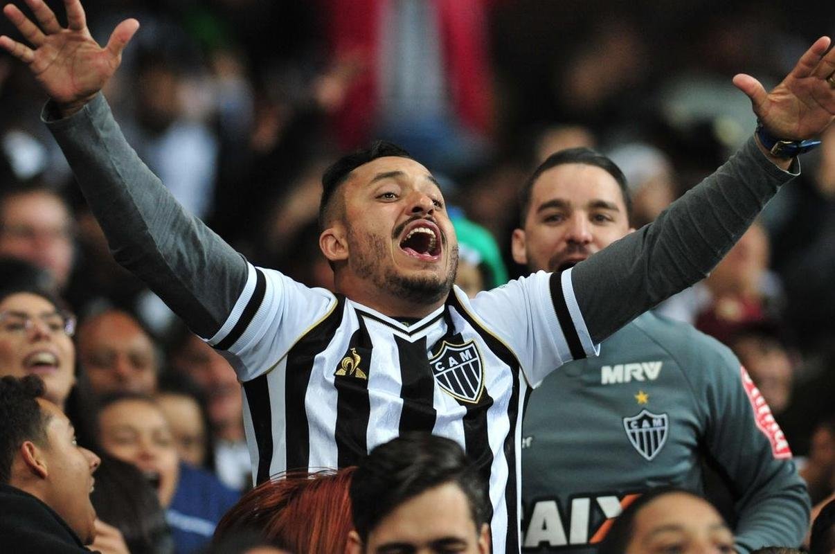 Fotos da torcida do Atltico na partida contra o Independiente del Valle, no Mineiro, em Belo Horizonte, pela Copa Libertadores