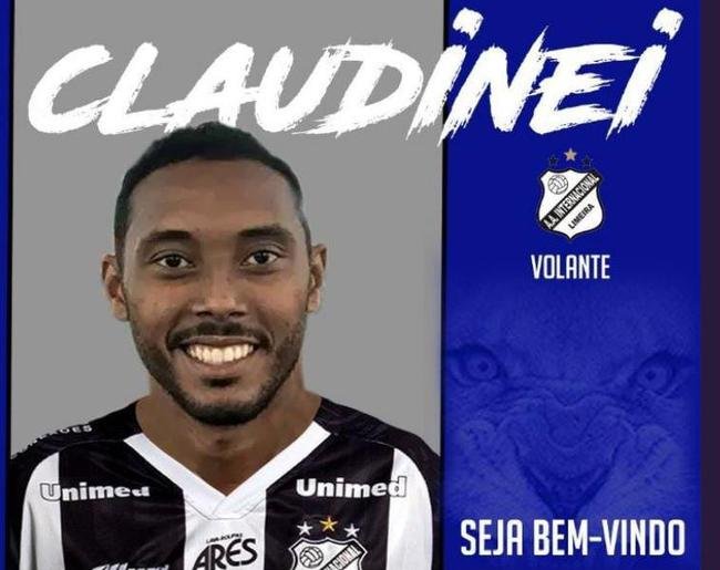 Claudinei: Meia de 34 anos. Foi contratado pela Inter de Limeira-SP em 2023