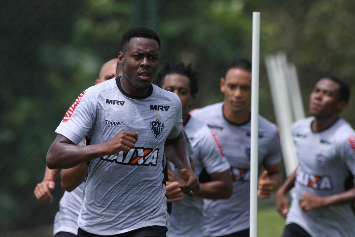 Imagens do treino do Atltico