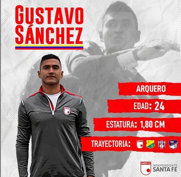 Gustavo Sánchez, goleiro (Independiente Santa Fe, da Colômbia)