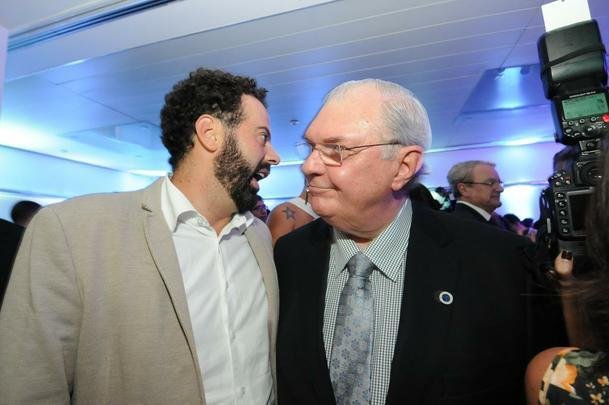 Presidentes do Atltico, Daniel Nepomuceno, e do Cruzeiro, Gilvan de Pinho Tavares