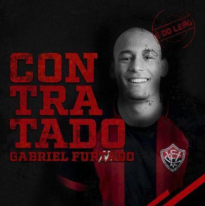 O Vitria anunciou a contratao do zagueiro Gabriel Furtado, que estava no Palmeiras