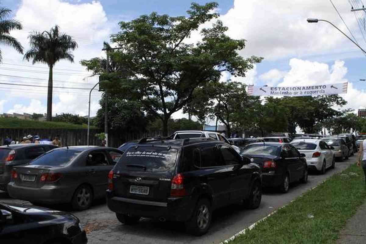 Ambiente antes do clssico entre Cruzeiro e Atltico