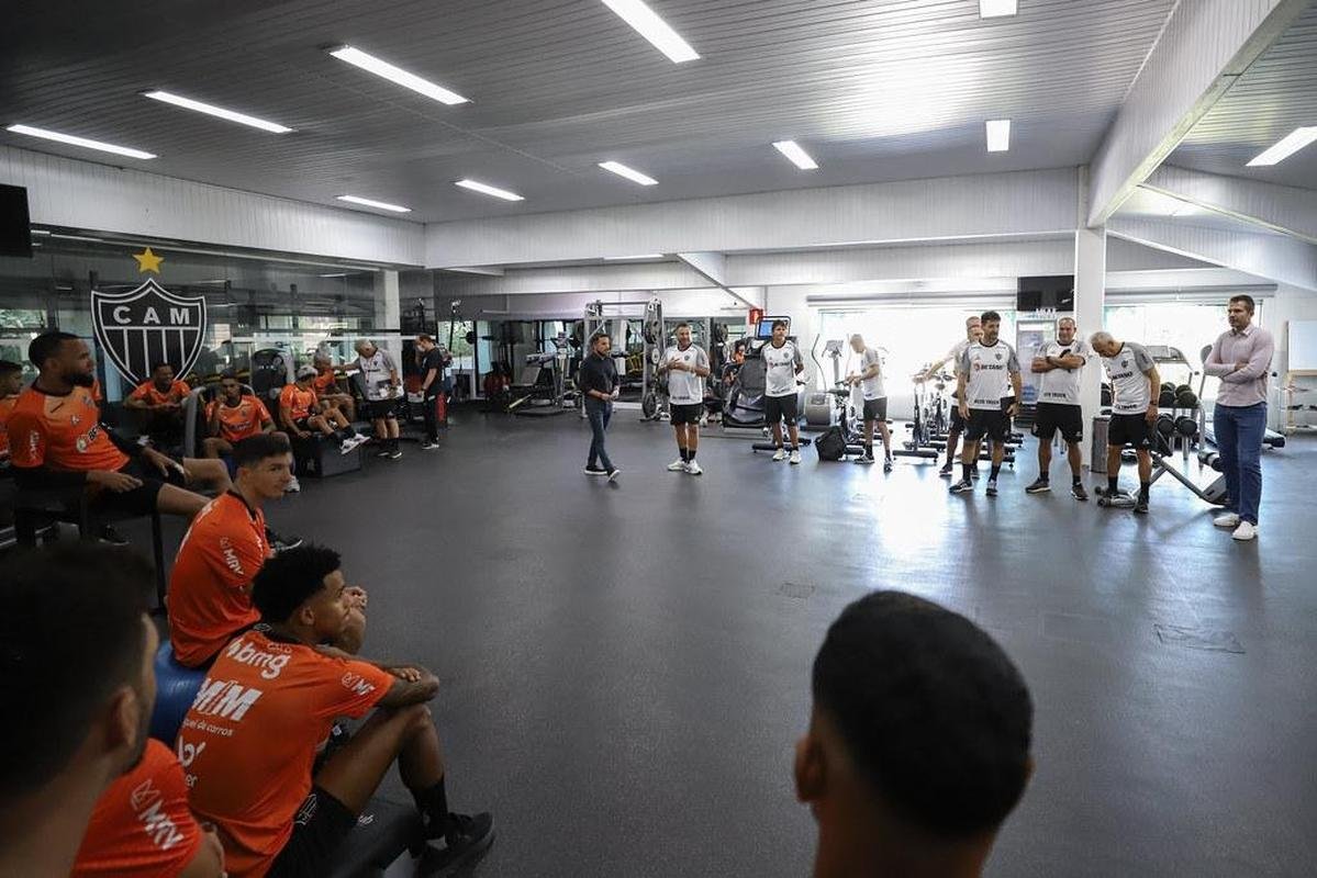 O primeiro dia da pr-temporada do Atltico