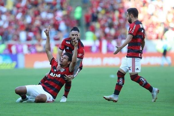 Willian Aro marcou o primeiro gol do Flamengo logo no primeiro minuto de jogo: Flamengo 1 a 0