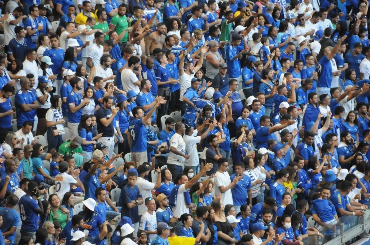 Fotos da torcida do Cruzeiro, no Mineiro, na partida contra a Ponte Preta pela 13 rodada da Srie B do Campeonato Brasileiro. Mineiro recebeu grande pblico mais uma vez