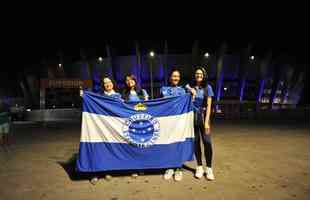 Com lanamento de uniforme e aes voltadas para o Dia Internacional da Mulher, Cruzeiro movimentou esplanada do Mineiro antes de jogo contra a URT (crdito: Juarez Rodrigues/EM D.A Press)