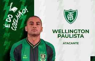 Wellington Paulista chegou ao Amrica em definitivo at o fim de 2022. Ex-Cruzeiro, atacante estava atuando no Fortaleza
