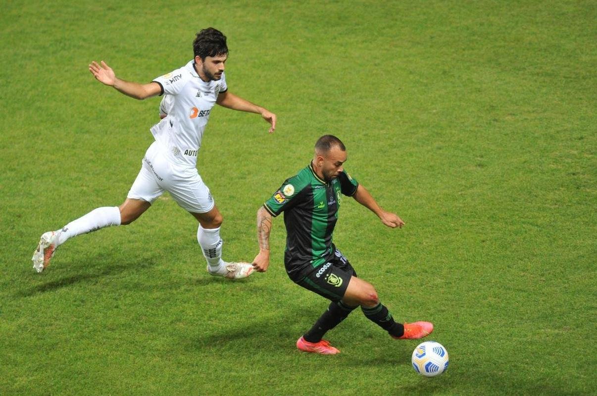 Fotos do jogo entre Amrica e Atltico