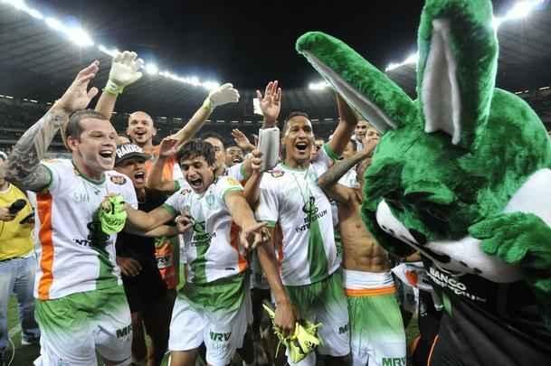 Imagens da comemorao do Amrica com a conquista do ttulo