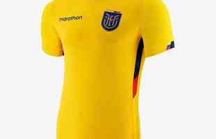 A camisa I do Equador para a Copa do Mundo  amarela e foi divulgada de forma antecipada pelo portal Footyheadlines