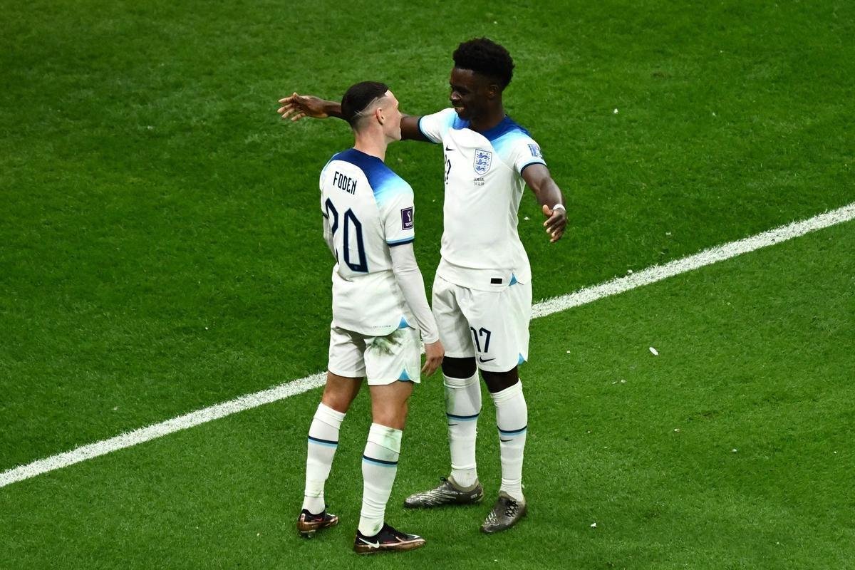 Lances da partida entre Inglaterra e Senegal, no Estdio Al Bayt, no Catar 