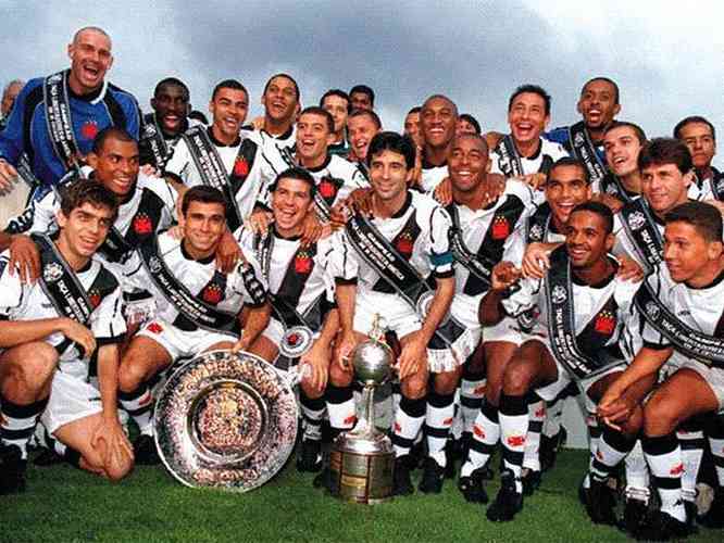 Vasco - celebrou o centenário em 1998, com a conquista da Libertadores
