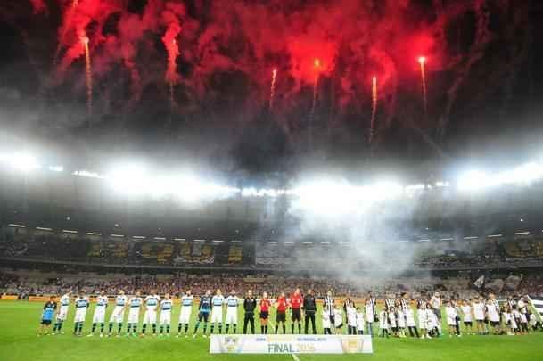 Mosaico 360 da torcida do Atltico no Mineiro na final da Copa do Brasil contra o Grmio